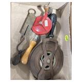 Brass Hanging Scale, Hand Drill & Drain Snake