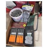 NEW Coping Saw & 8 Pc. Mini Pick & Screwdriver Set