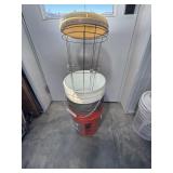 Tomatoe Cages w/ Tops & 5 Gal Pails