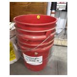 Pair of 5 Gallon Plastic Pails
