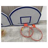 Basketball Bang Board (Has a Crack) w/2 Hoops