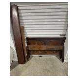 Antique Full Sz Bed -Headboard, Footboard & Frame