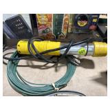 Florescent Trouble Light & Plastic Coated Wire
