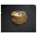 Brooch, Leaf Design, Signed Lisner