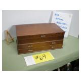 Jewelry Box Chest with Two Drawers, Wooden