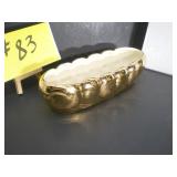 "Weeping Gold" Pottery Planter; Gilding is 22K