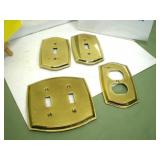Brass Light Switch Outlet Covers with Screws