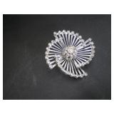 Coro Brooch, Rhinestone Starburst, Vintage