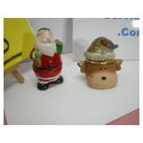 Santa Claus and Reindeer Christmas Trinket Boxes