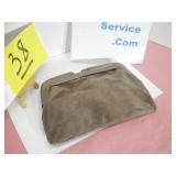 Clutch Purse, Vintage, Suede, Made in Italy
