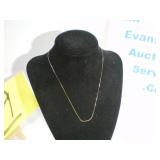 Necklace Yellow God Marked Italy kt14