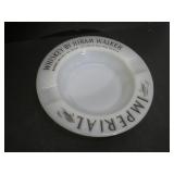 IMPERIAL Whiskey by Hiram  Walker Glass Ashtray