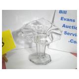 "Jack in the Pulpit" Clear Art Glass Vase