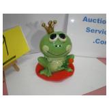 Frog Prince on Pillow Retro Coin Bank
