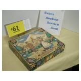 Swiss Keepsake Candy Vintage Box Folk Art