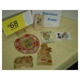 Old Valentine Cards and Book Mark