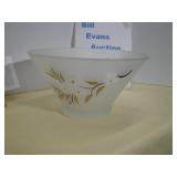 Serving Salad Bowl, Frosted Satin Finish Glass
