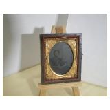 Antique Mother with Child Tin Type Photograph