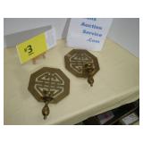 Brass Wall Sconce Candle Stick Holders