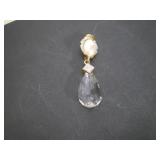 Teardrop Crystal Brooch, Vintage CRAFT