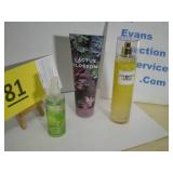 Body Mists and Body Cream