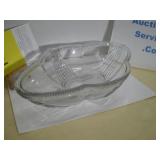 EAPG Console Centerpiece Bowl Clear Depression Era