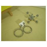 Brooch Pin & Earrings (Pierced)