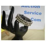 Bracelet, Rhinestone, Expandable, Circa