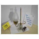 Student Lamp Brass and Glass