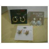 Earrings, 3 Sets, NOS