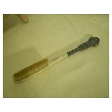 Ornate Sterling Silver Handle with Bone Brush