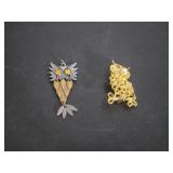 Owl Brooch and Pendant