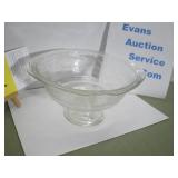 Serving Bowl Footed (Federal Glass Madrid?) Clear