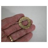 Zodiac Brooch Pin, Gold-Tone Metal