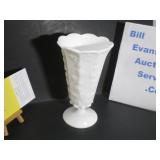 Vase, Westmoreland Glass Paneled Grape Milk Glass