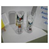 Atomic Cool Cat Retro Drinking Glasses