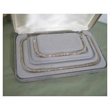 Sterling Silver 24.8 Grams Necklace & Bracelet Set