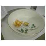 Yellow Rose Serving Bowl , Cannonsburg Pottery