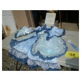 Victorian Doll Outfit, Blue