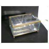 Jewelry Trinket Box Casket Beveled Glass