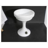 Fairy Lamp Pedestal Base, Milk Glass, WML