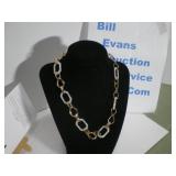Necklace, Retro Geometric Links