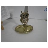 Bejeweled Owl Rhinestones Trinket Jewelry Holder
