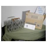 Retro Silver Foliage Glassware Set