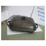 Old Metal Roasting Pan with Lid and Handles