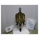 Wrought Iron and Brass Candleholder