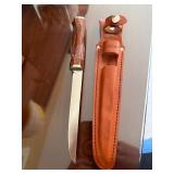 Vintage Fixed Blade Knife w Sheath
