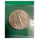 1945 Walking Liberty Half Dollar Coin