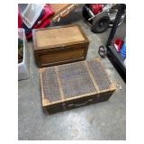 Woven and Wooden Storage Boxes