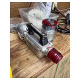 Vintage Metal Light With Red Lens and Handle